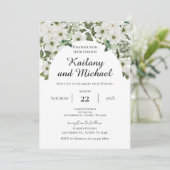 Sage Greenery Wedding Invitation (Debout devant)