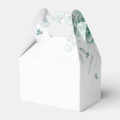 Sage greens Bloemenbruiloft gepersonaliseerd Bedankdoosjes (Achterkant)