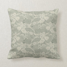 Sage Grey Bloemendessin Sierkussen