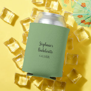 Sage Groen Classy Bruiloft Bachelorette Favor Gift Blikjeskoeler