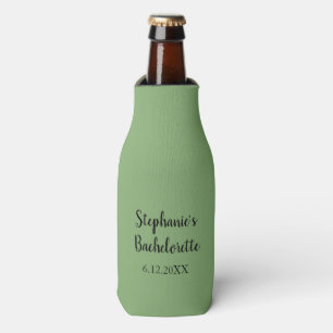 Sage Groen Classy Bruiloft Bachelorette Favor Gift Flesjeskoeler
