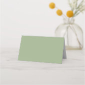 Sage Groen Eenvoudig Gestileerd Script Bruiloft (Achterkant)