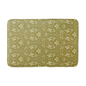 Sage Groen en Goud Art Nouveau Patroon Badmat (Voorkant)