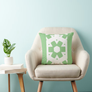 Sage groen en wit Decor Kussen
