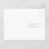 Sage Groen Eucalyptus Script Bruiloft RSVP Uitnodiging Briefkaart (Achterkant)
