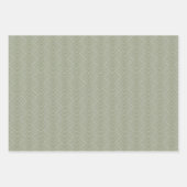Sage Groen Geometrisch modern patroon Inpakpapier Vel (Voorkant 2)