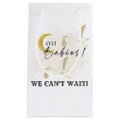 Sage Groen Geslacht onthullen Baby Dierensafari Klein Cadeauzakje (Voorkant)