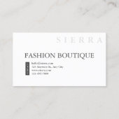 Sage Groen Marmer Modern Minimalistisch Ontwerp Visitekaartje (Achterkant)