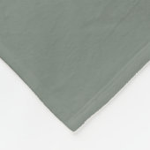 Sage Groen Wit | Monogram moderne Initialen Fleece Deken (Hoek)