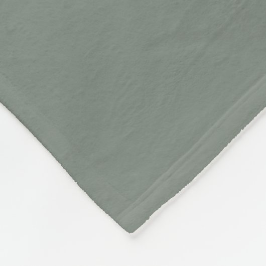 Sage Groen Wit | Monogram moderne Initialen Fleece Deken (Hoek)