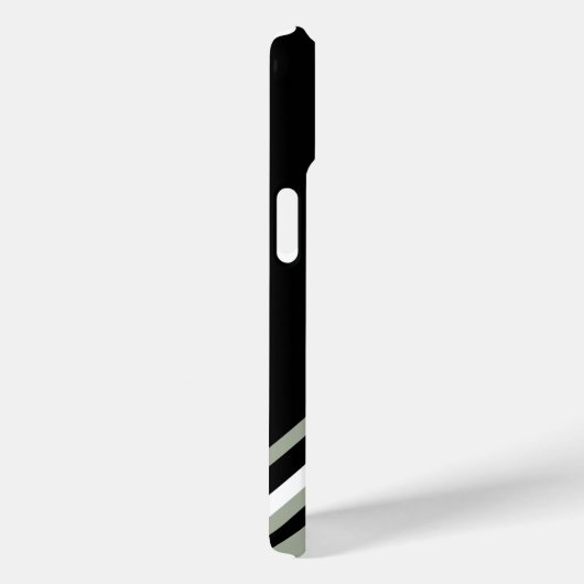 Sage Groen, Zwart en wit gepersonaliseerd Case-Mate iPhone Case (Achterkant / Rechts)