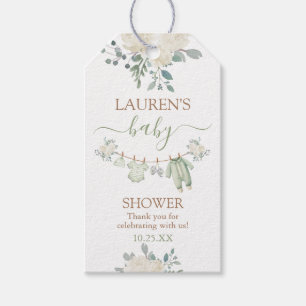 Sage Groene Baby Kleding Baby shower Gift Label Cadeaulabel