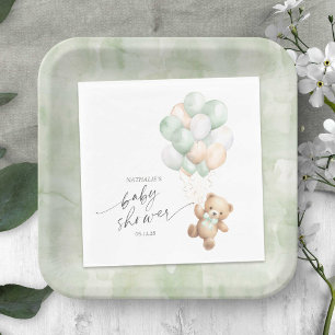 Sage Groene Ballonnen, Barly Wachten Gender Neutra Servet