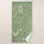Sage Groene Boho Badhanddoek (Badhanddoek)