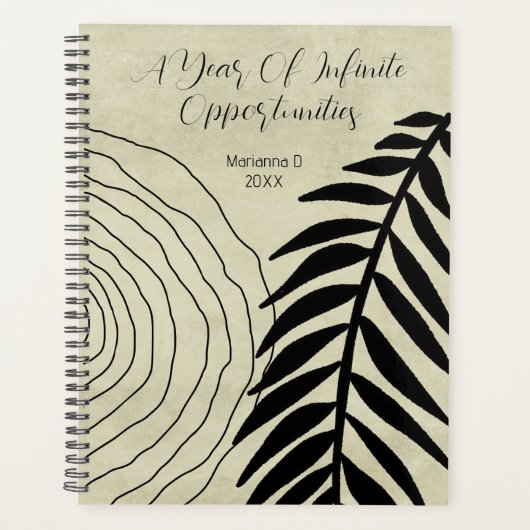 Sage Groene Boho  Positief Offerte Aangepast Planner (Voorkant)