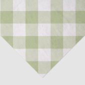 Sage Groene Buffel Controleer Weefsel Wrapping Pap Tissuepapier (Detail)