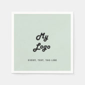 Sage groene business logo servet (Voorkant)