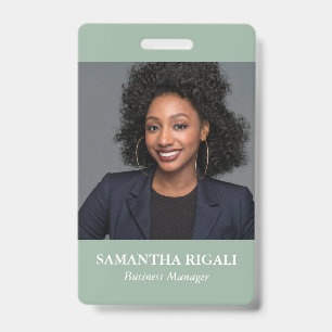 Sage Groene Foto  Badge