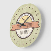 Sage groene  gereedschap Klokklok in het embleem Grote Klok (Hoek)