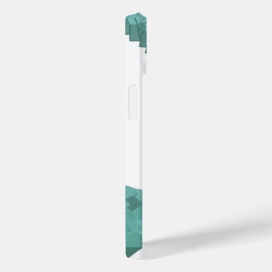 Sage groene hartdraak op wit Case-Mate iPhone case (Achterkant / Rechts)