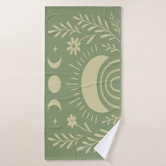 Sage Groene Hemelse Badhanddoek (Badhanddoek)