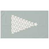 Sage Groene Kerstboom Tafelkleed (Voorkant (Horizontaal))