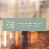 Sage Groene Logo & Tekst l Promotioneel Profession Raamsticker (Vel 2)