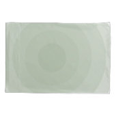 Sage groene minimalistische cirkelgradiënt kussensloop (Achterkant-Links)