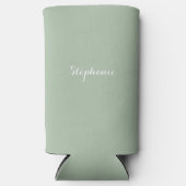 Sage Groene Naam Modern Elegant Monogram Boho (Voorkant)
