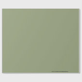 Sage Groene Neutrale Elegant Solid Color Cadeaupapier (Vlak)