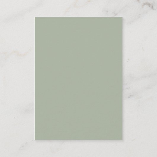 sage groene pampas QR code trouwwebsite Informatiekaartje (Achterkant)