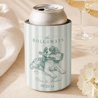 Sage Groene Streep King Cavalier Champagne Trouw Blikjeskoeler