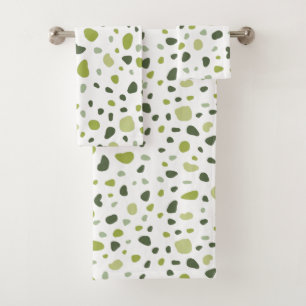 Sage groene terracotta bad handdoek