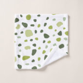 Sage groene terracotta bad handdoek (Wasdoekje)