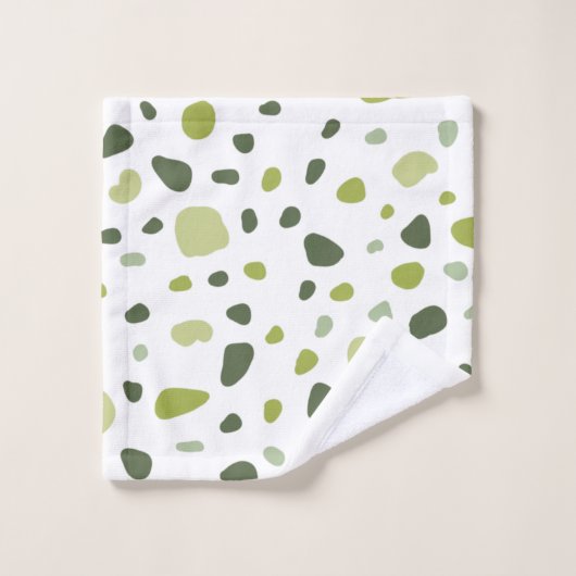 Sage groene terracotta bad handdoek (Wasdoekje)