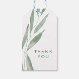 Sage groene trouw-huldeblijken cadeaukaartjes, gun cadeaulabel