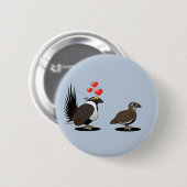 Sage Grouse Love Ronde Button 5,7 Cm (Voorkant /achterkant)
