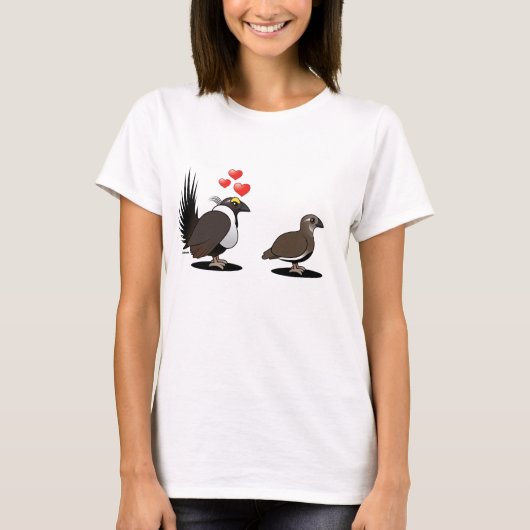 Sage Grouse Love T-shirt (Voorkant)