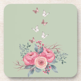 Sage Hard Plastic Vierkant Onderzetter Set