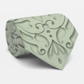 Sage HeartyChic Stropdas (Opgerold)