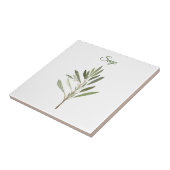 Sage Herb Greenery Kitchen Culinaire Groene Rustic Tegeltje (Zijkant)
