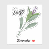 Sage Herb Jar Sticker (Vel)
