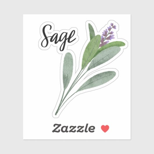 Sage Herb Sticker (Feuille)