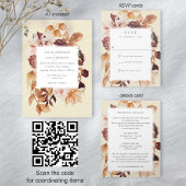 Sage Herfst Elegantie, Herfst bruiloft QR code RSV