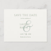 Sage & Ivory Faire-part de mariage à conserver pou (Devant)