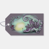 Sage kleine kruiddraak cadeaulabel (Achterkant Horizontaal)