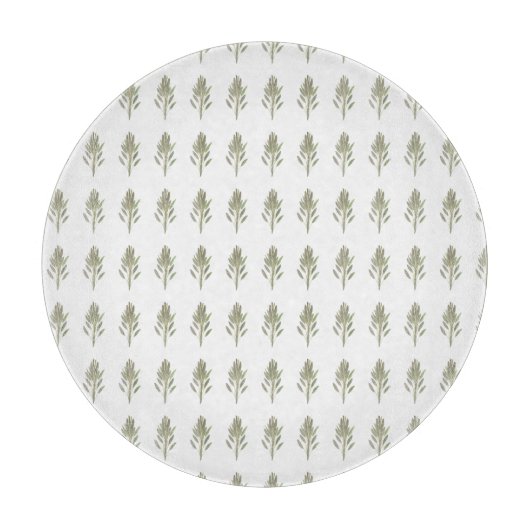 Sage-kruid botanische plant greenery Kitchen Snijplank (Voorkant)