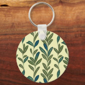 Sage Leaf Print Sleutelhanger (Voorkant)