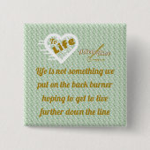 Sage Life Button door Poet Adiela Akoo (Voorkant)