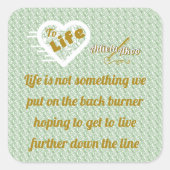 Sage Life Sticker par la poète Adiela Akoo (Devant)